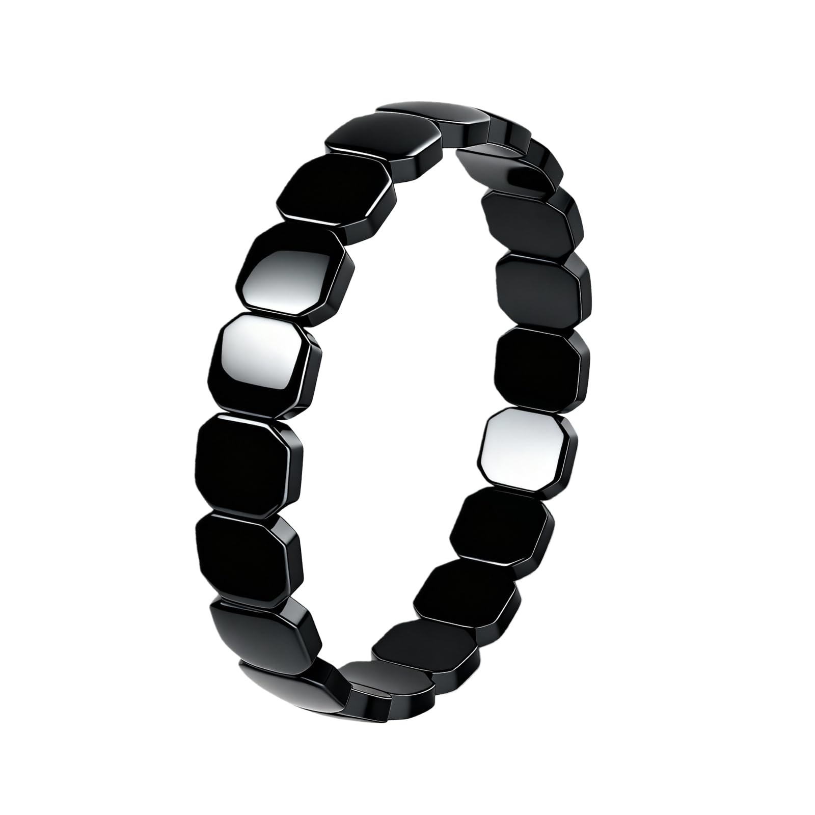 Hematite Bracelet for Men Reclaim Your Confidence Natural Hematite Stretch Br…