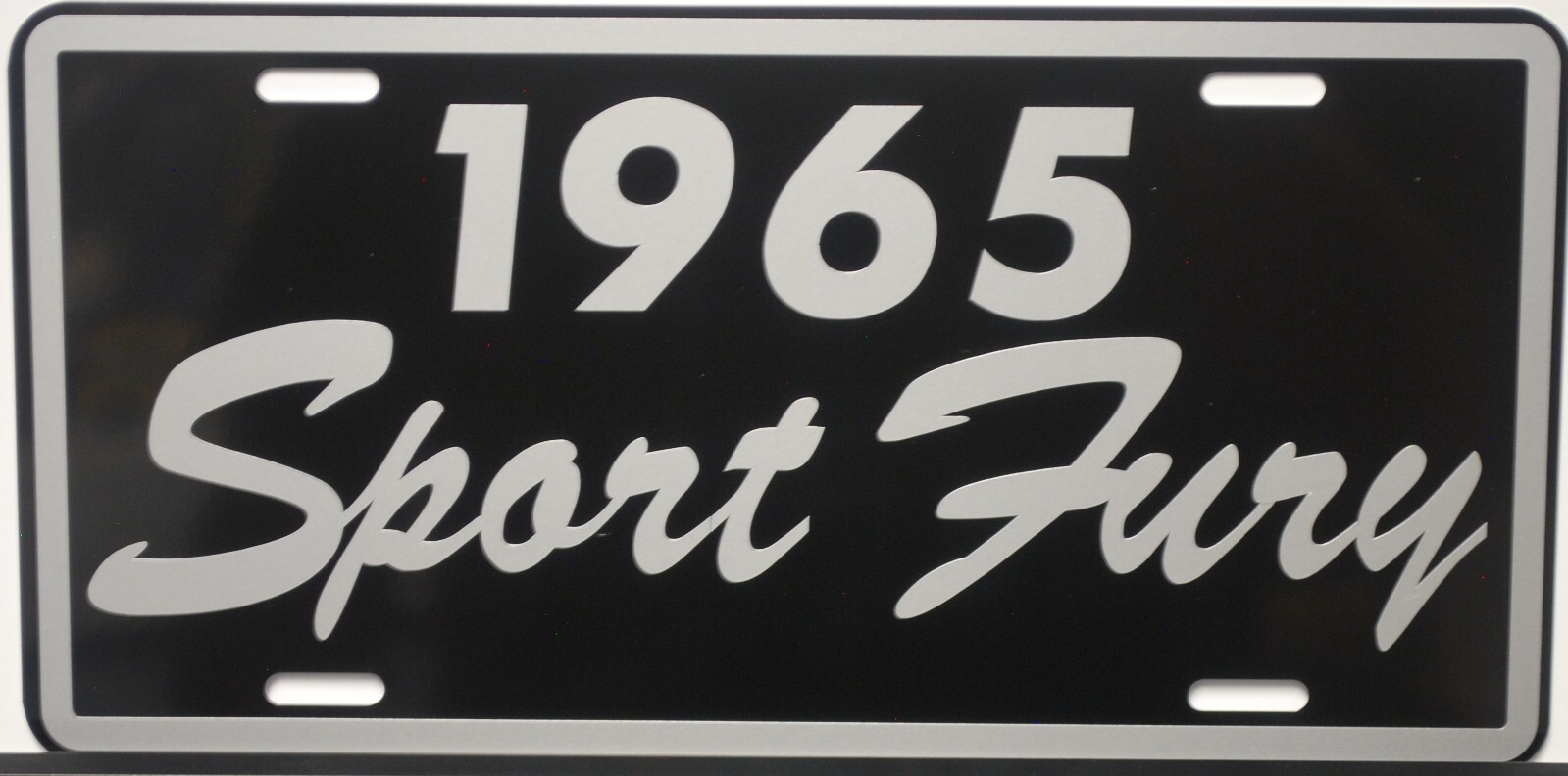 1965 65 SPORT FURY METAL LICENSE PLATE PLYMOUTH 2 4 DOOR WAGON CONVERTIBLE