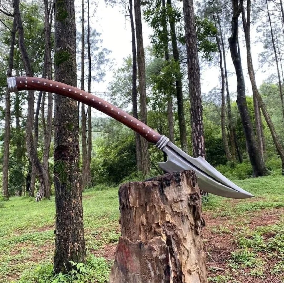 Custom Handmade Carbon Steel Blade Wood Cutting Viking Axe |Hunting Axe Camping
