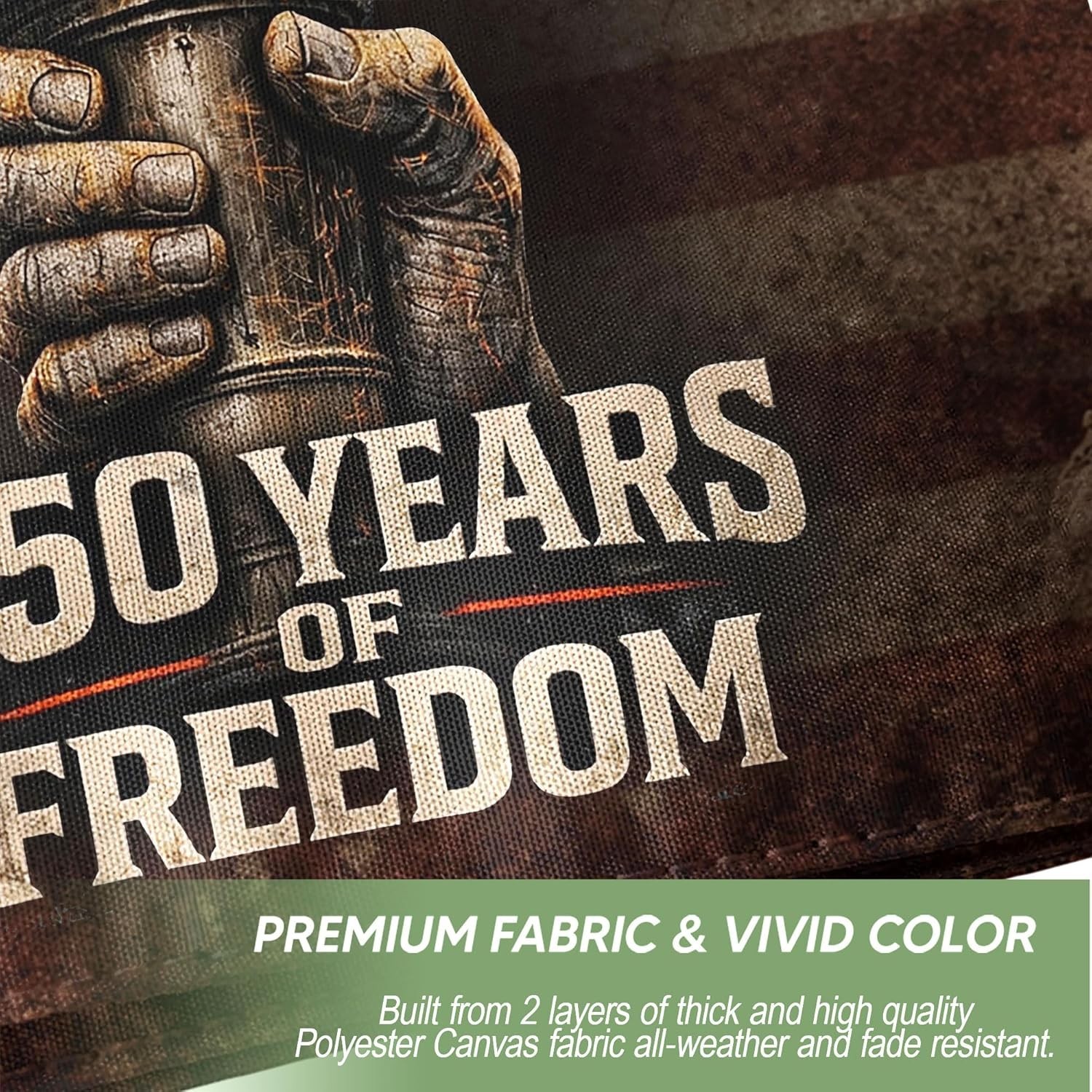 Durable Two-Sided 250th Anniversary USA Flag – 60″L x 36″W, Perfect for Gardens