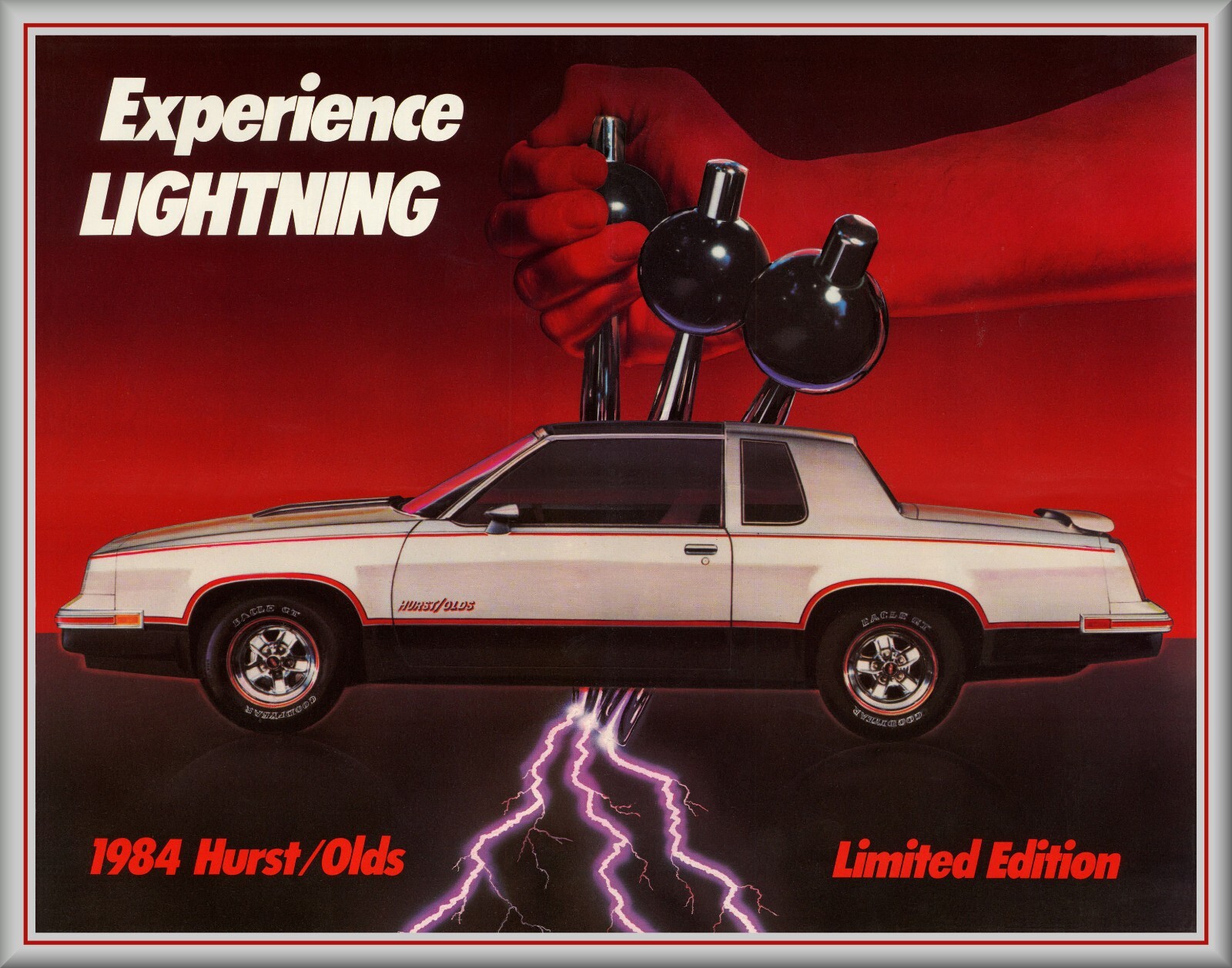1984 Oldsmobile Cutlass 442 HURST, Refrigerator Magnet, 42 MIL Thickness