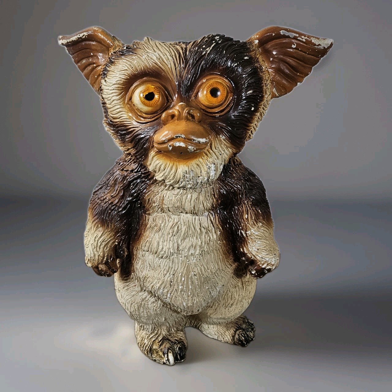 RARE Vtg 1980’s JUMBO Chalkware GIZMO Gremlins Piggy Bank 19″ Tall *READ*