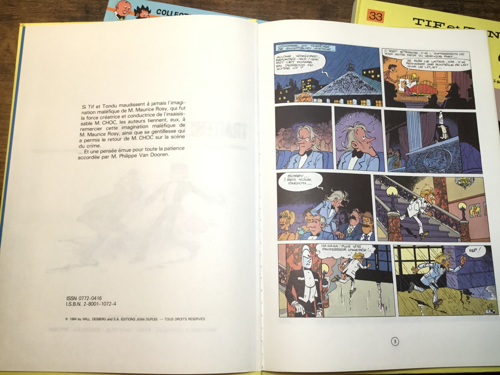 Tif et Tandu, Les Aventures 3-Book lot french hardcover comics Very Good Cond.