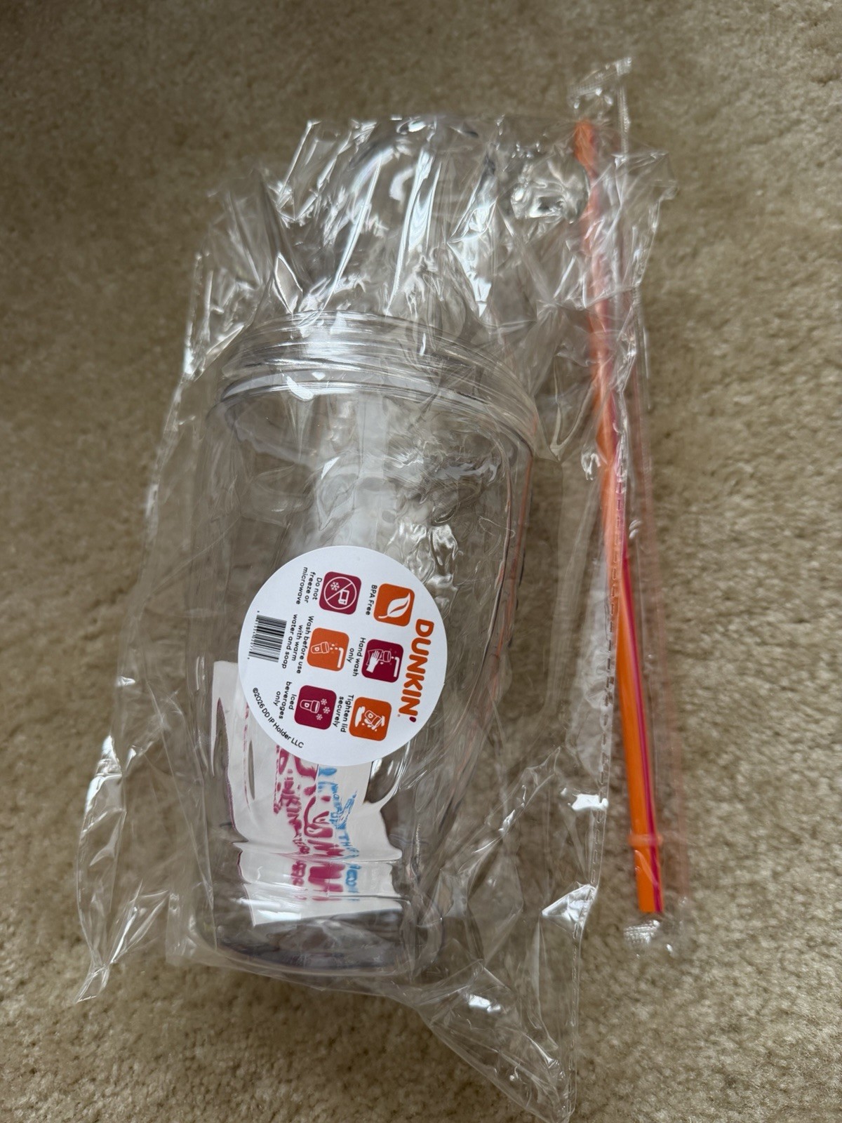 Limited Edition Exclusive Dunkin Eagle Cup WITH REFRESHER CODE Ready To Ship New