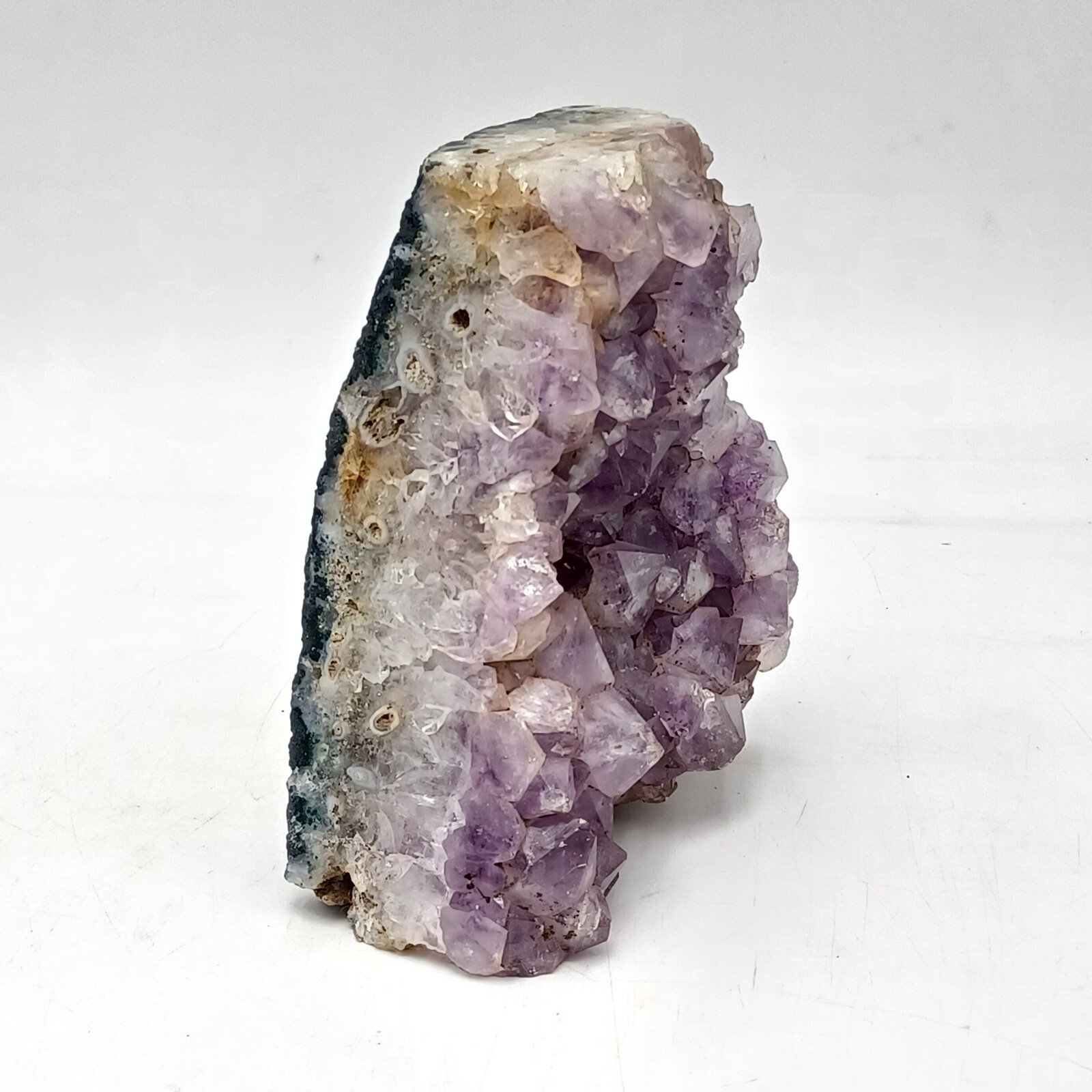 Amethyst Crystal Geode Cluster 3.2 Pounds and 5.5 inches tall. Pre-owned