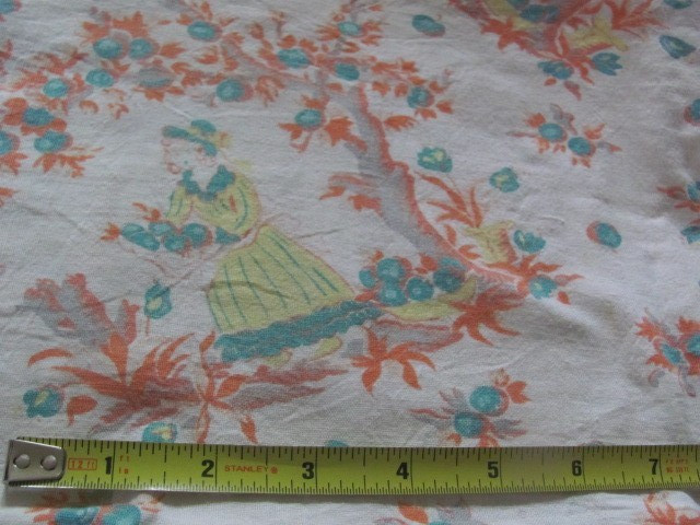 Vintage authentic faded novelty feed sack still in original sack form repurpose