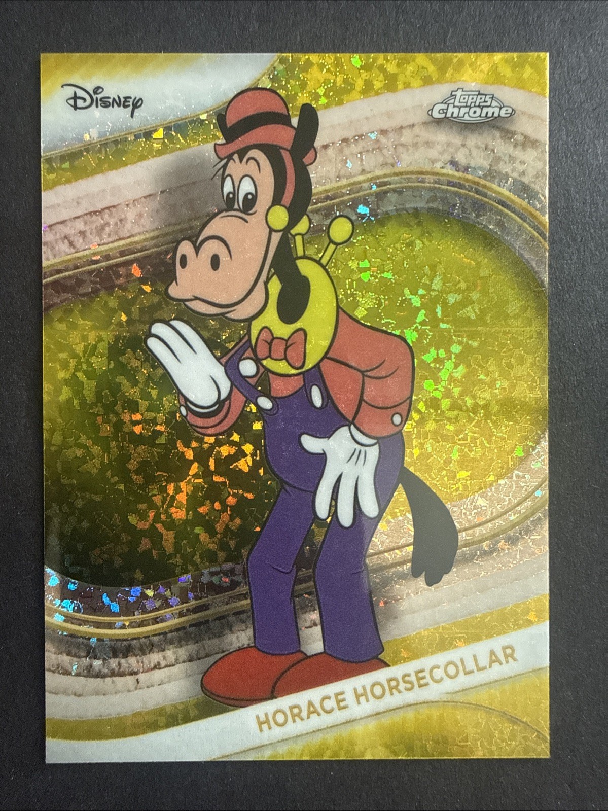 2025 Topps Chrome Disney Yellow DIAMOND REFRACTOR – #166 HORACE HORSECOLLAR