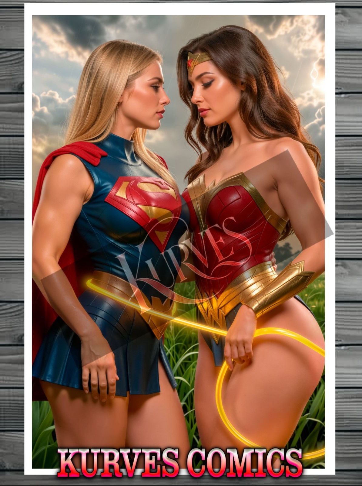 WONDER WOMAN & SUPERGIRL | NICE | SINGLE COVER EDITION | KURVES COMICS