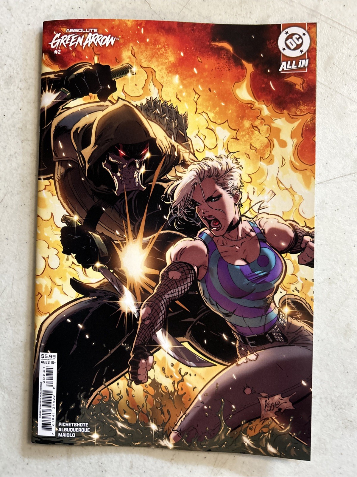 Absolute Green Arrow #2 4 Book Lot / Set – Main Cover A + Variant B C D