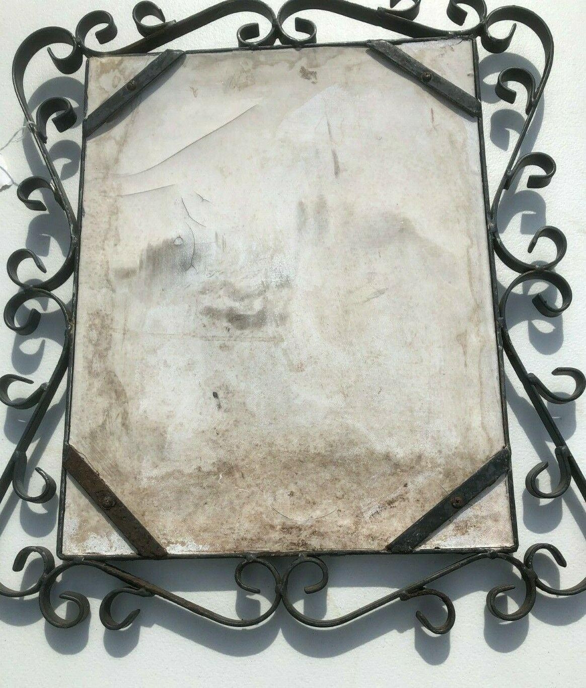 Antique Neo-Classical Plaster Plaque Lovely Woman & Cherubs w/Wrought Iron Frame