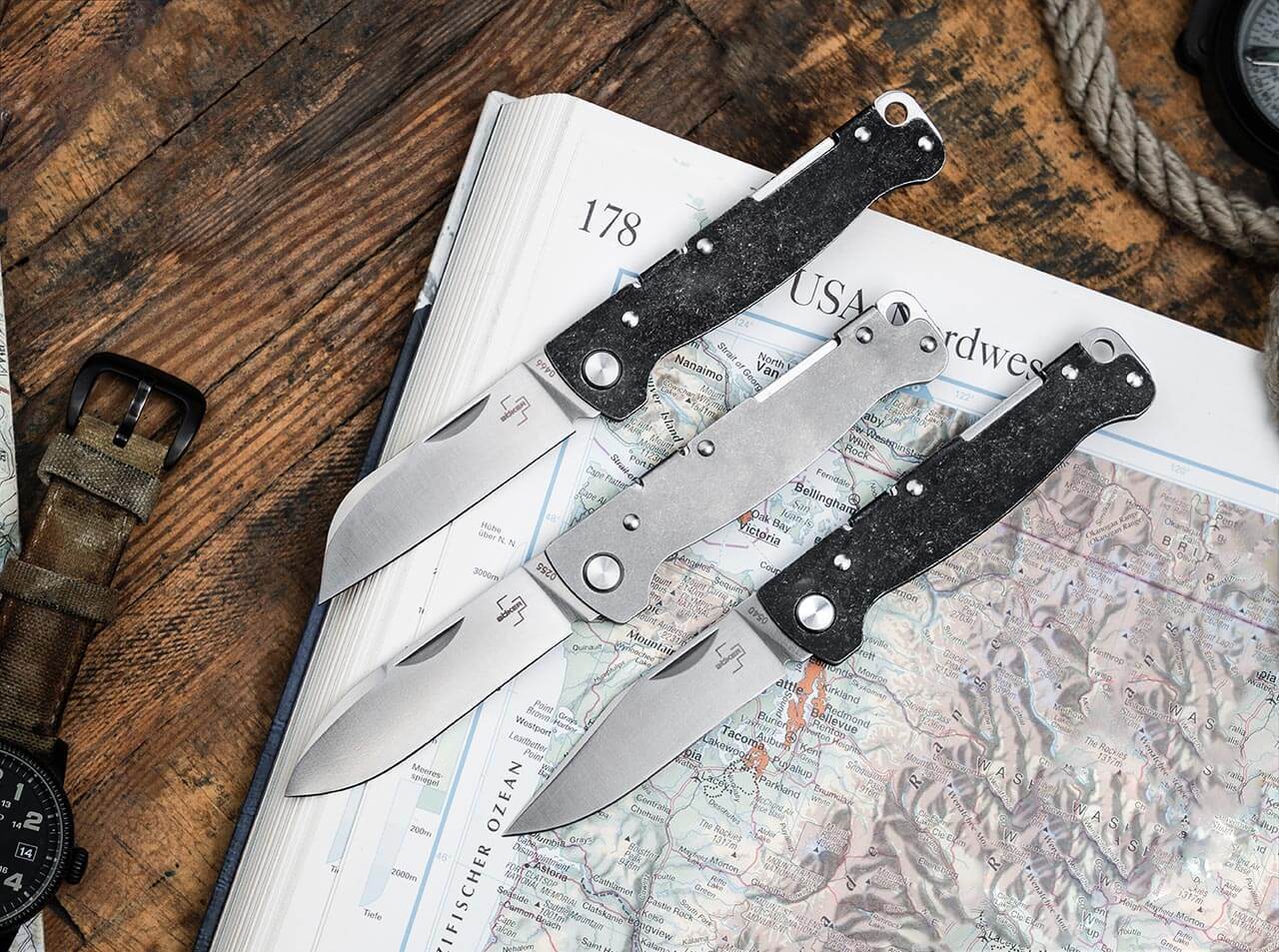 Boker Plus Atlas Backlock Sheepfoot Pocket Knife 2.68″ D2 Blade Steel ✔️ 01BO867