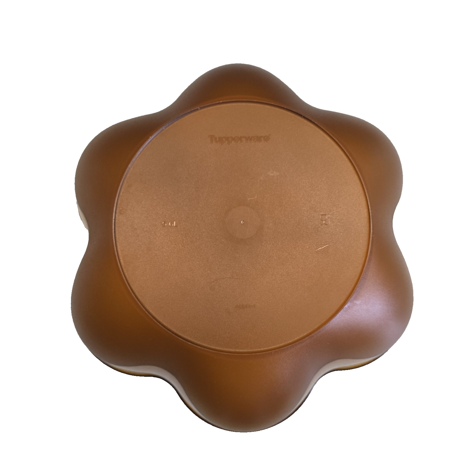 Tupperware Chip N Dip Bowl Container in Amber 4625A-1 No Dip Bowls
