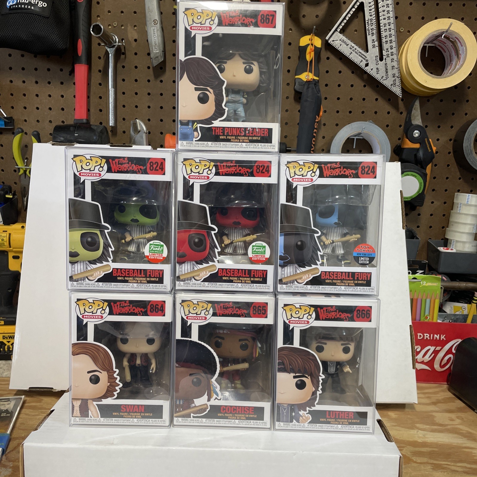 Funko Pop THE WARRIORS SET OF 7 #s 864-867 & 824 Baseball Furies (3)