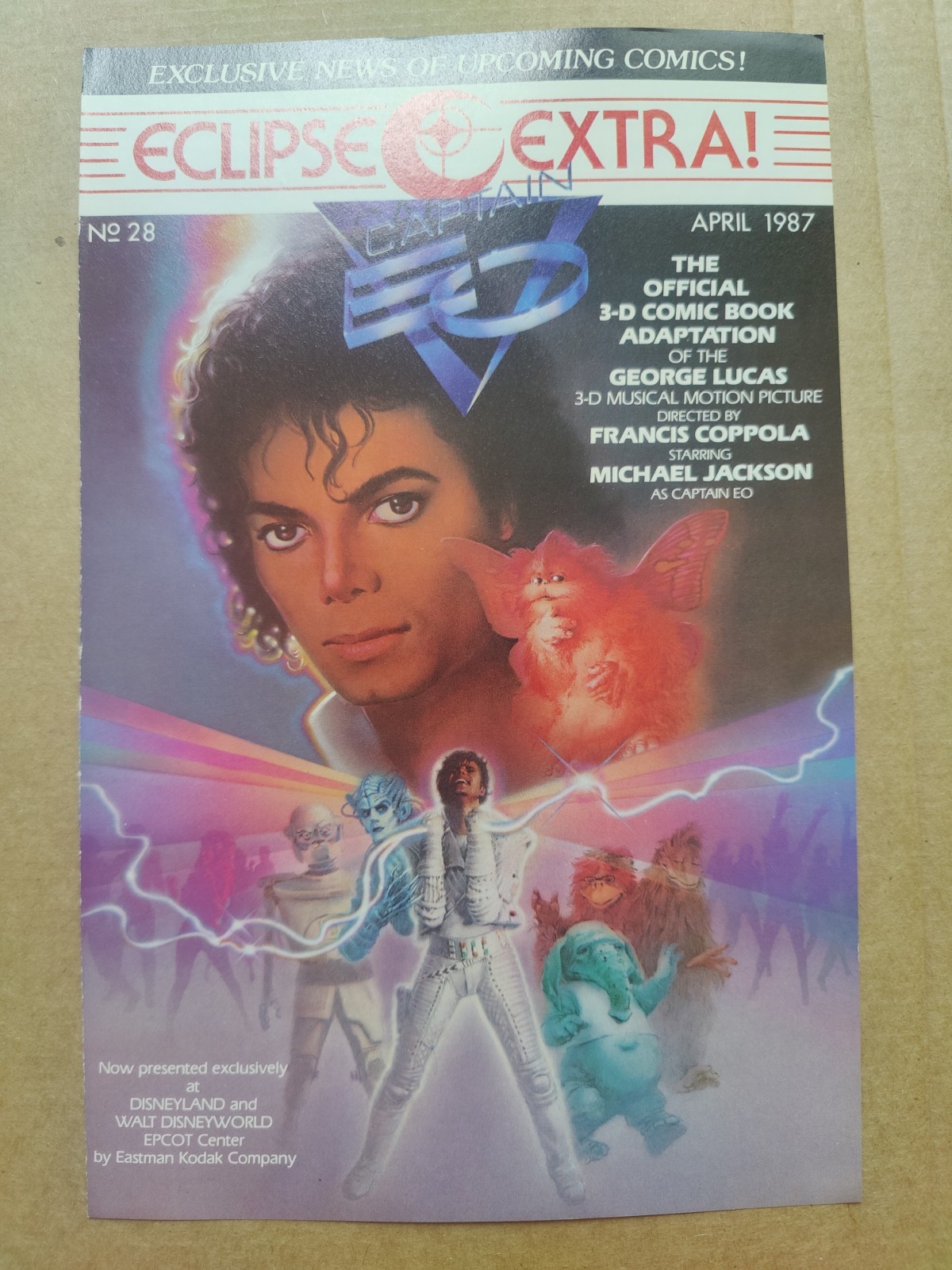 Eclipse Extra 28 VF Michael Jackson Captain EO 1987 Rare Giveaway (2)
