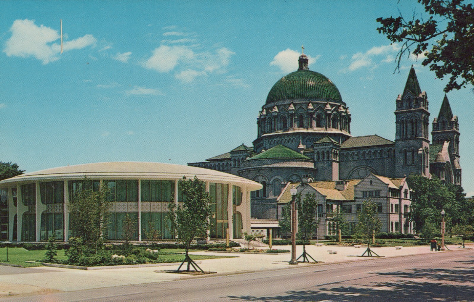 Chancery Office & St. Louis Catholic Cathedral Missouri Chrome Vintage Post Card