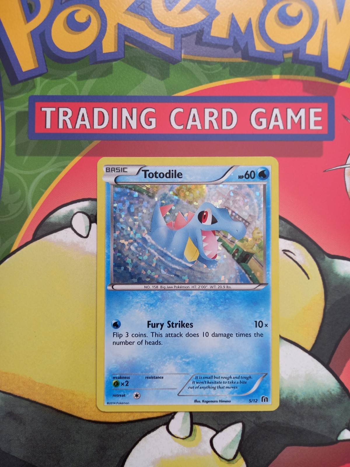 Totodile 5/12 Holo Rare McDonald’s 2016 Promo Pokemon Card