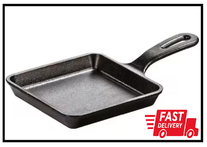 5.5 In. Square Cast Iron Skillet | Lodge Wonder Pan With Magic Small Use Stove