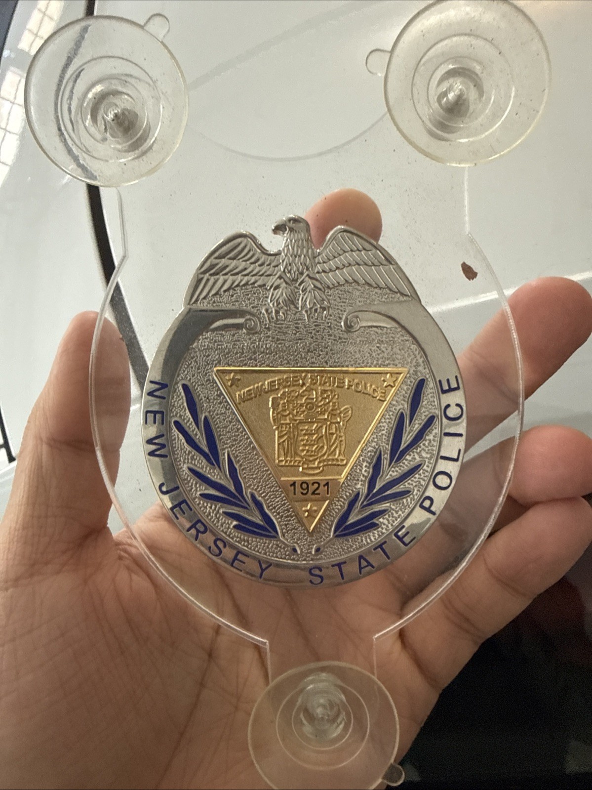 @ Vintage Police Benevolent Association New York City Enamel Pin Badge PBA njsp