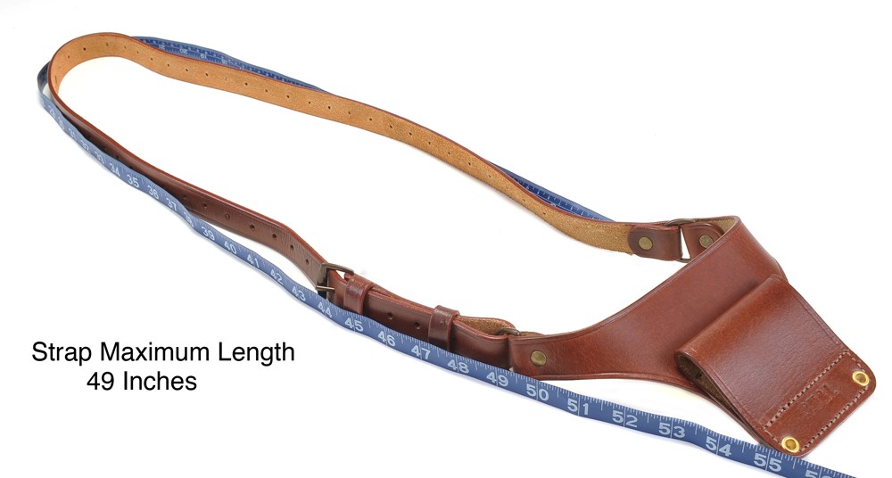 Brown Leather Universal Wire Hanger Shoulder Holster Adapter