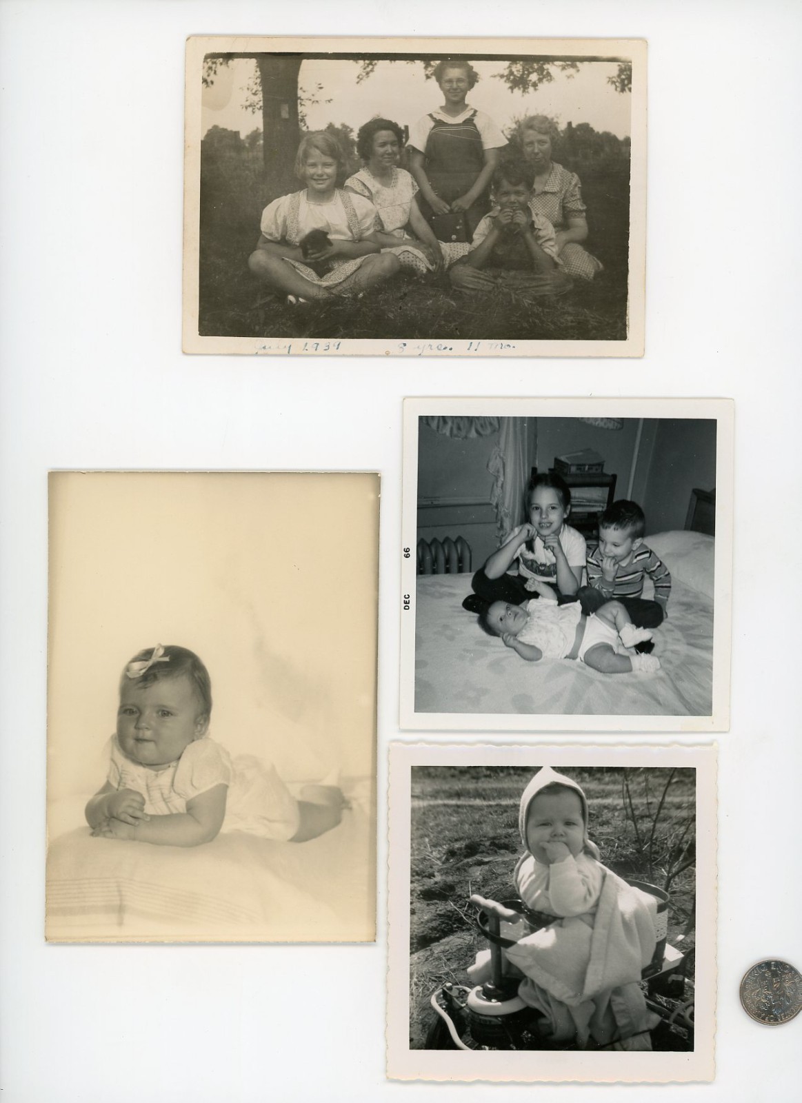 Vintage photo lot (11) Old B&W Images of FUNNY KIDS – Family Children Laughing
