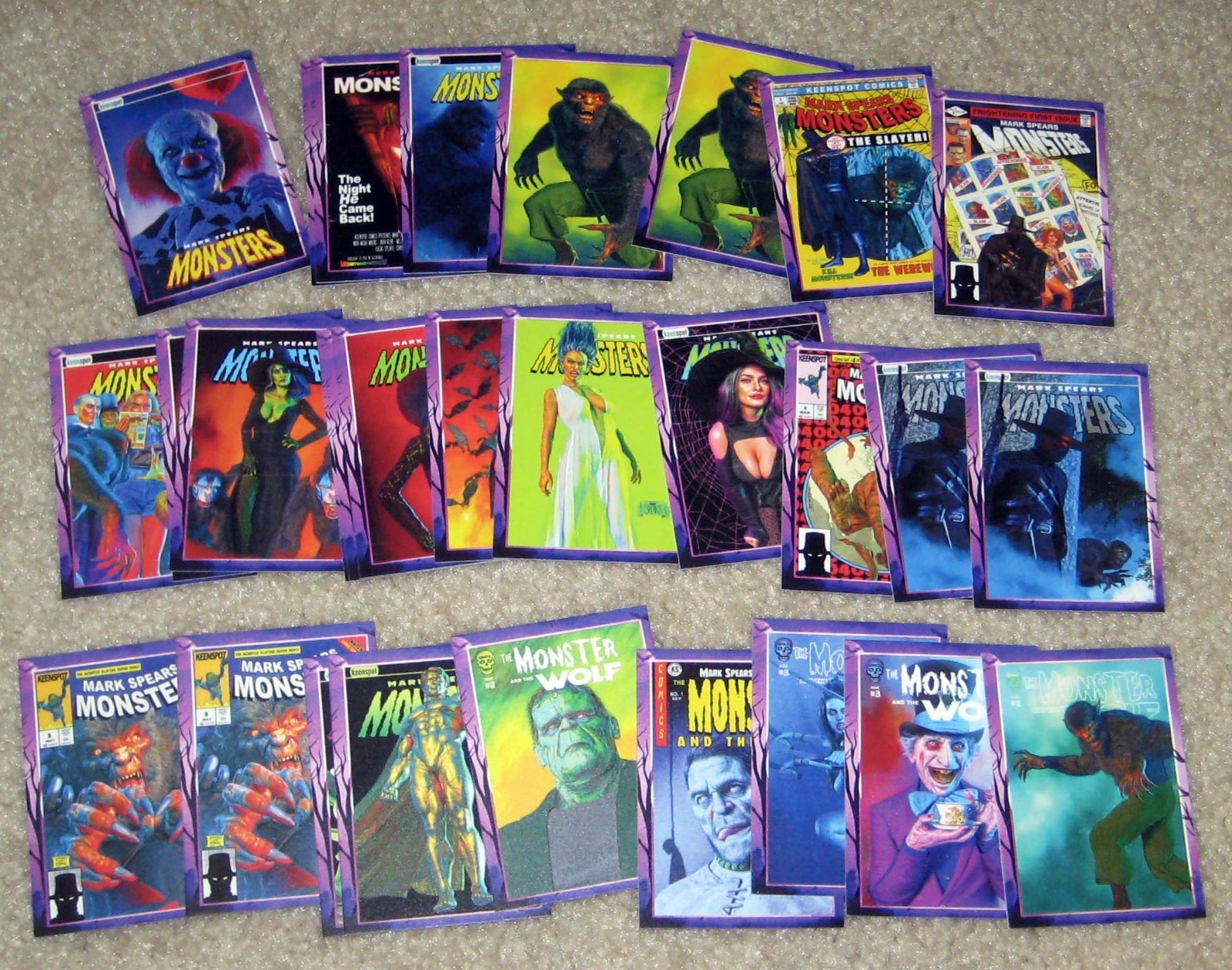 2026 Mark Spears Monsters Halloween Mini Parallel /199 Cards U-PICK