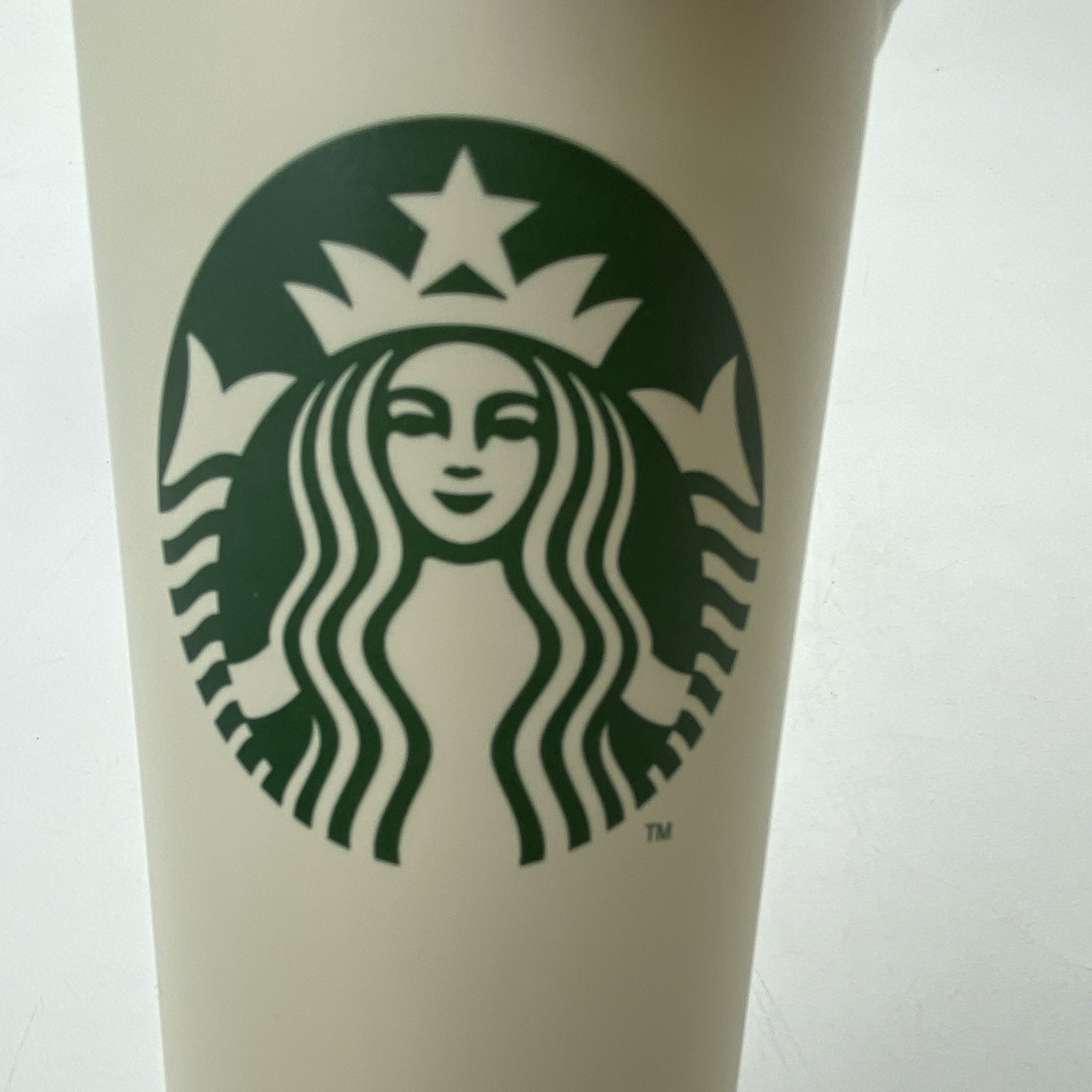 6x Starbucks 16oz Reuseable Hard Plastic Logo Grande Tall Coffee Cups