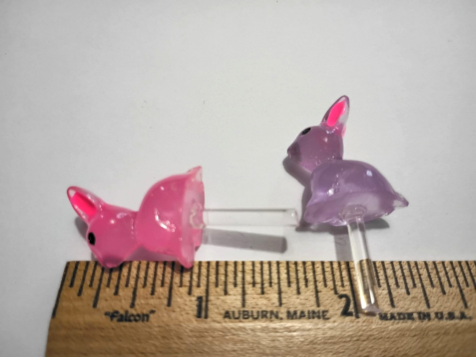 7 Cute Accent Easter Bunny Bulbs for Ceramic Christmas Tree Lights twist *NEW*