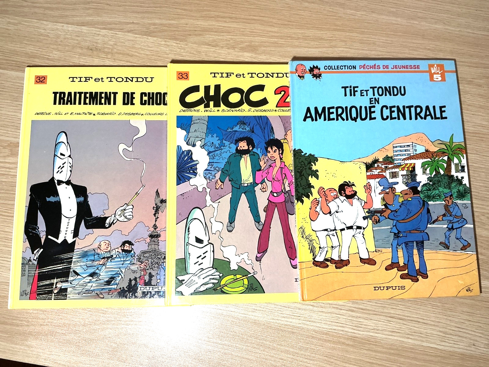 Tif et Tandu, Les Aventures 3-Book lot french hardcover comics Very Good Cond.