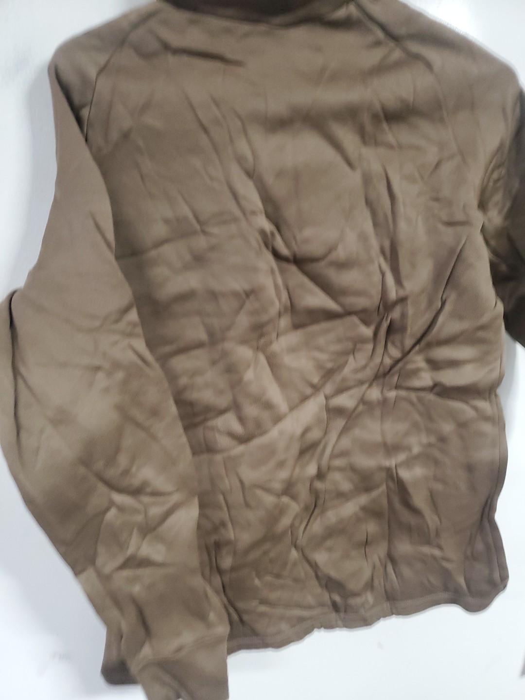 Small USGI Polypro Cold Weather Thermal Top Undershirt Tan Polypropylene Bin