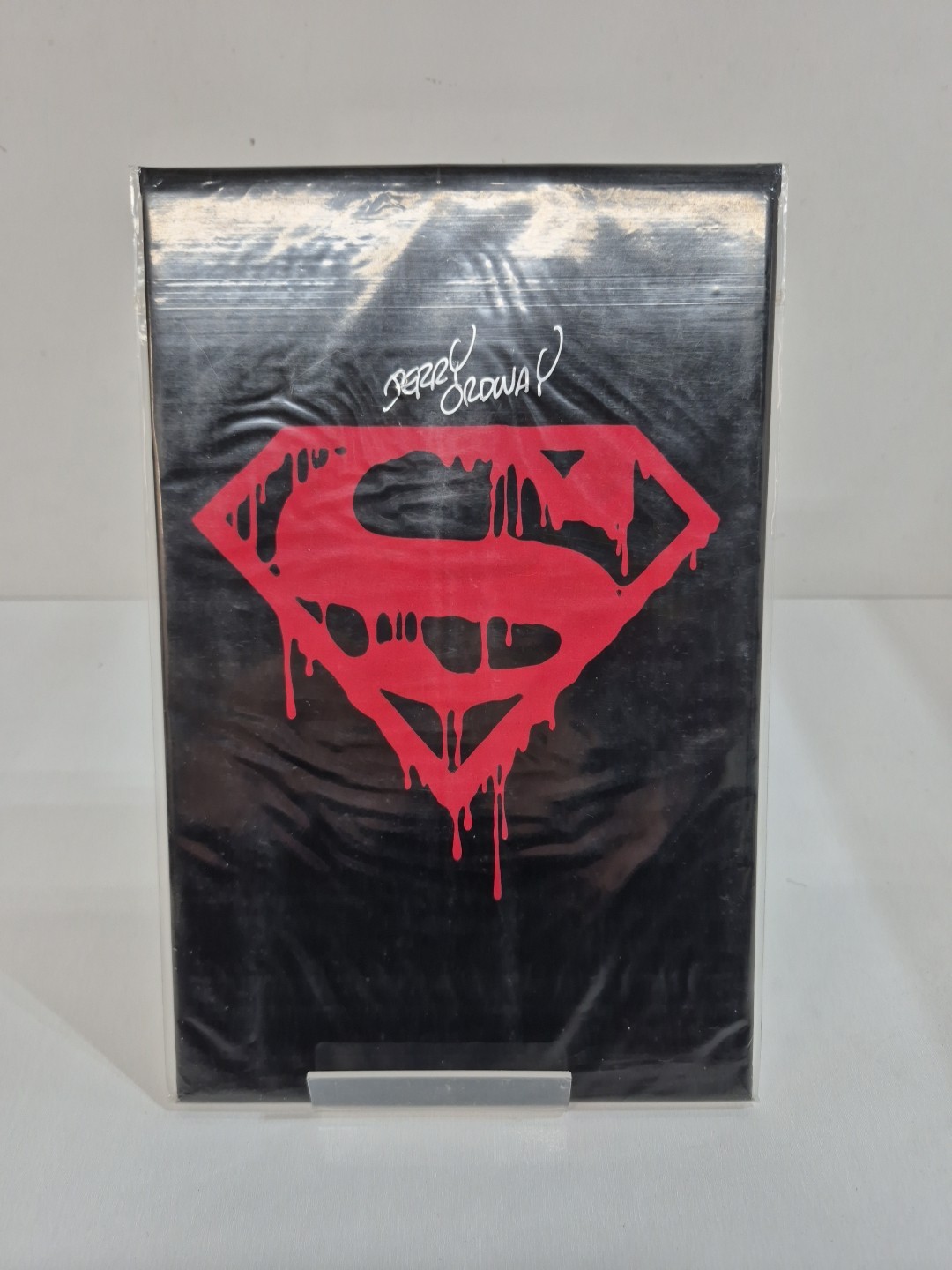 Superman Poly-Bag Superman #75 Signed Jerry Ordway With COA – DC Comics 1993