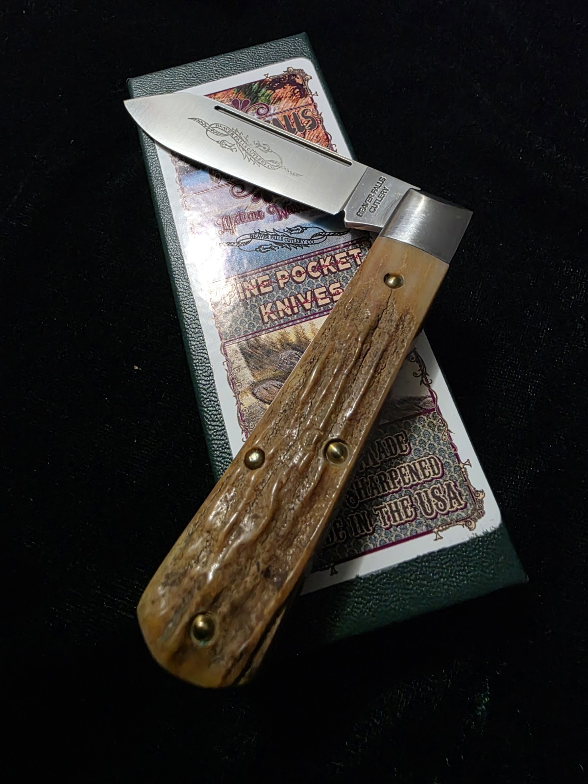 Cooper Cutlery Beaver Falls Stag Jack Knife