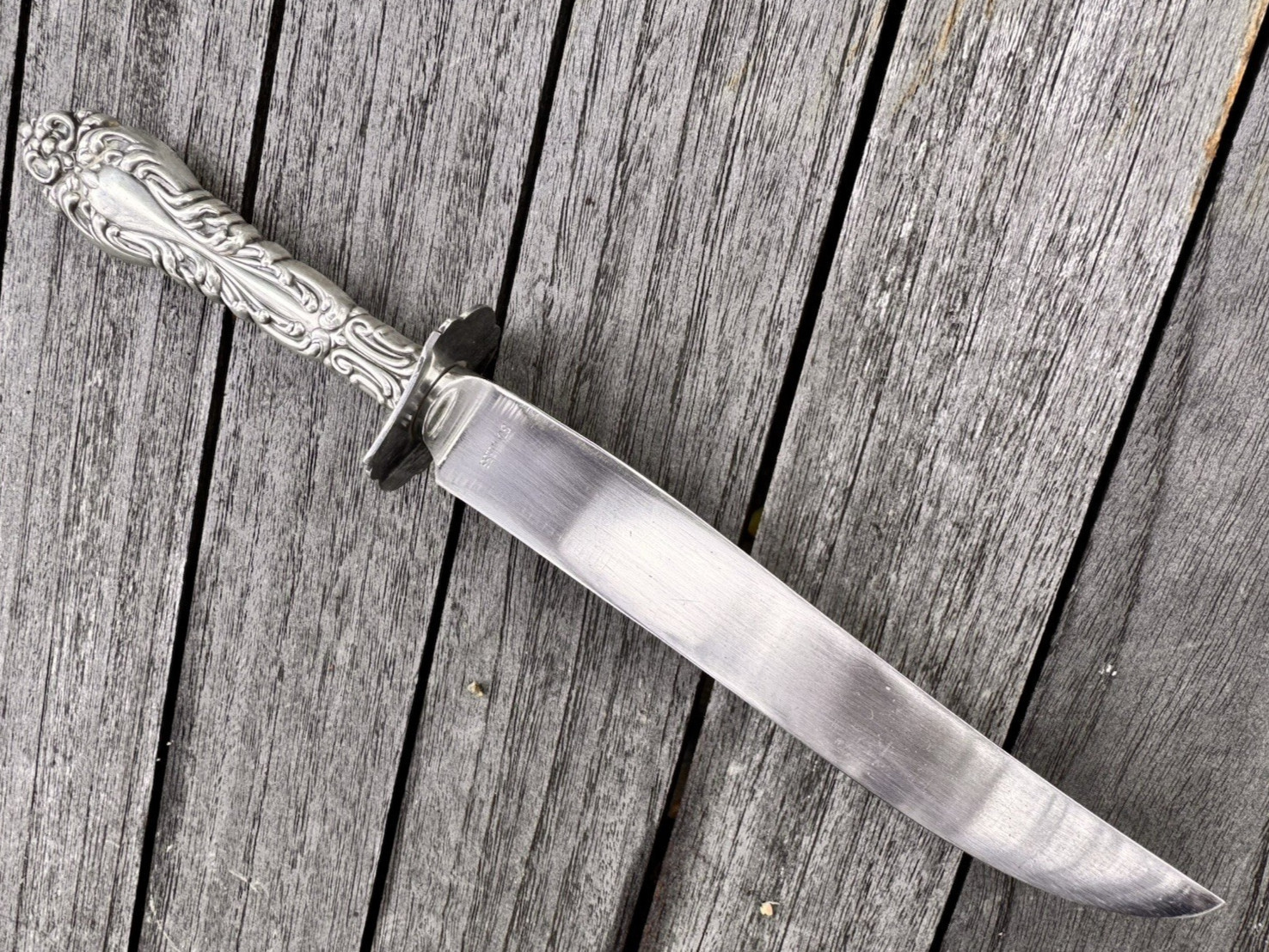 English Gentlemans fixed blade 10.25″ knife 6.25″ stainless blade leather sheath