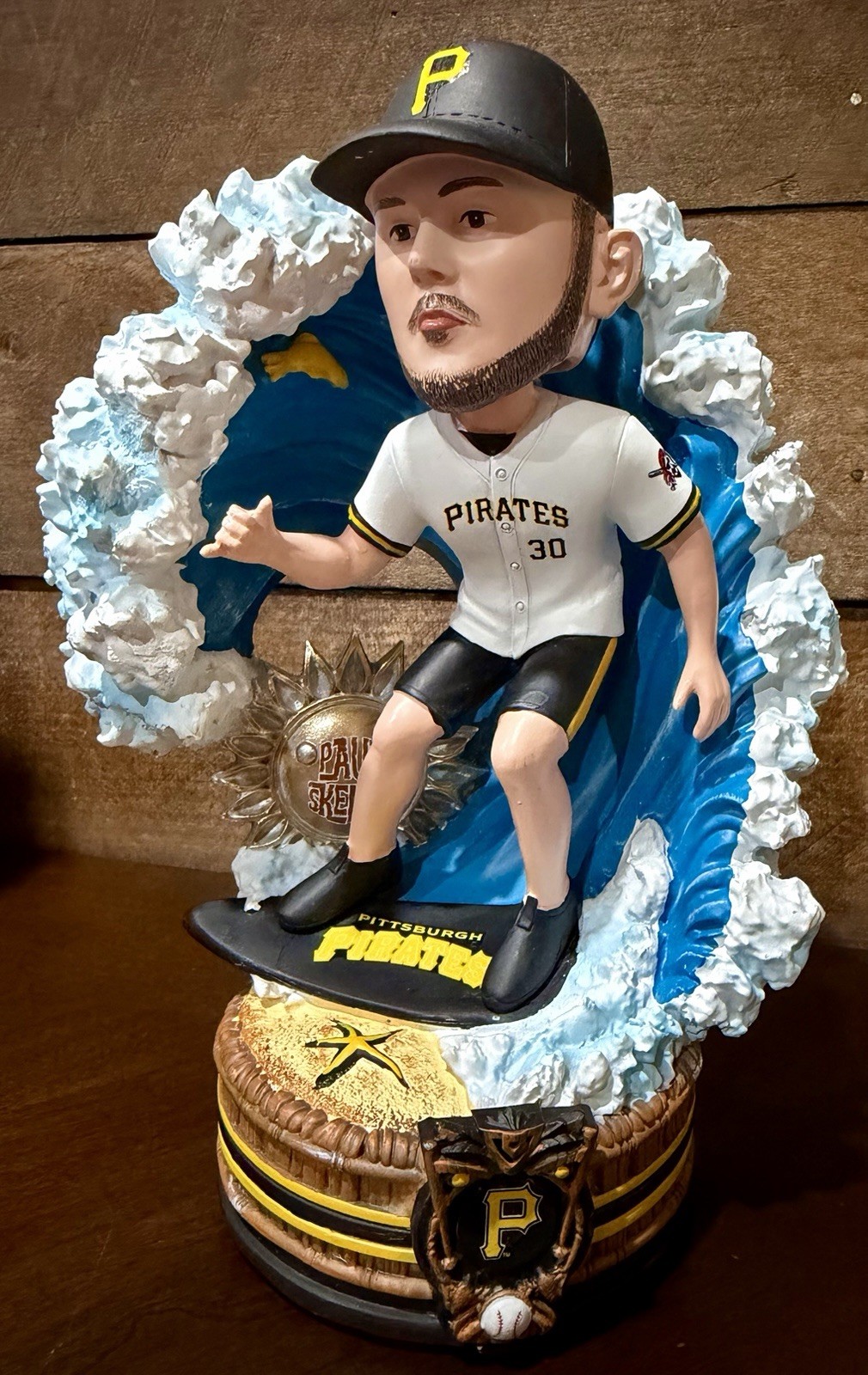 PAUL SKENES Pittsburgh Pirates #1/225 Foco “BOYS OF SUMMER TIKI” Bobblehead RARE