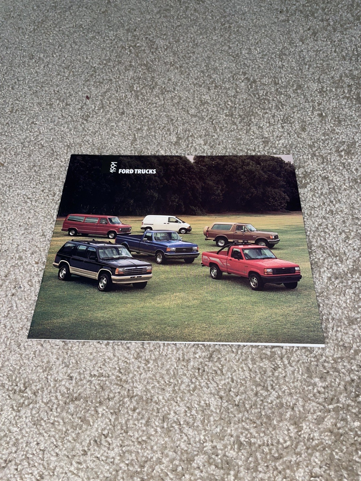 Vintage 1991 Ford Trucks Dealer Brochure F-100 Diesel F-250 Ranger Bronco