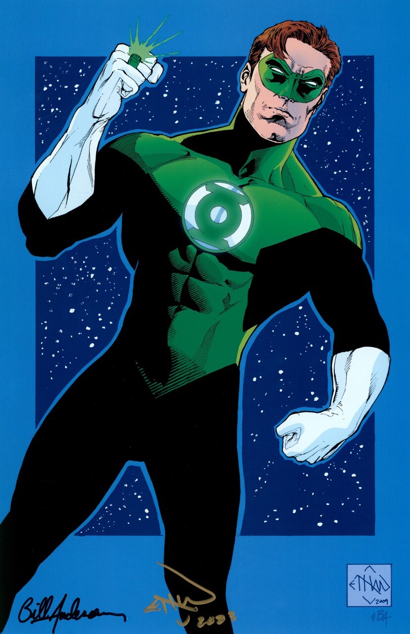 Ethan Van Sciver & Bill Anderson SIGNED Hal Jordan Green Lantern Comic Art Print