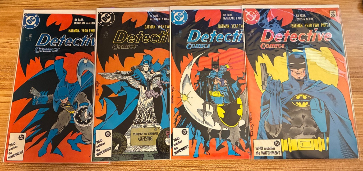 Detective Comics 575 576 577 578 Batman Year Two McFarlane Covers Lot