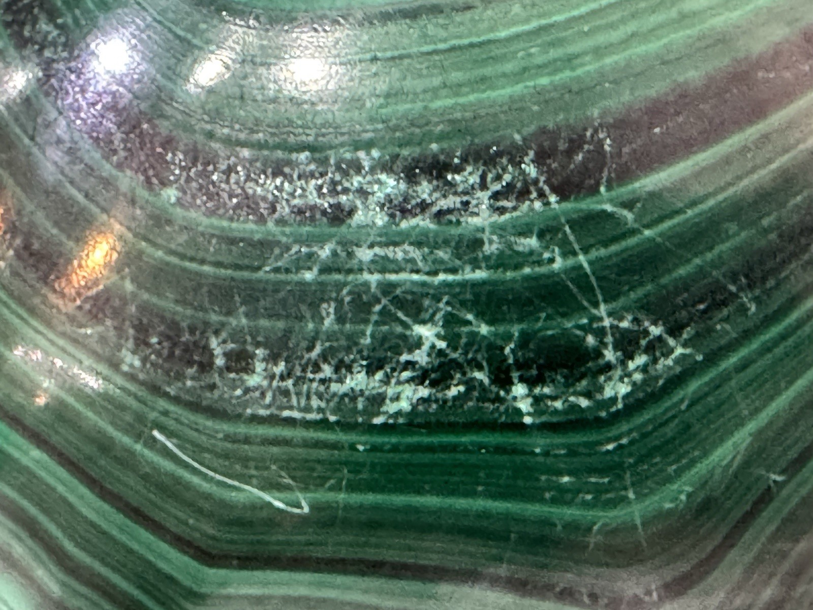 Gorgeous Large Polished Malachite Egg Vivid Banding 2 Lbs 11 Oz. 4.25” X 3”