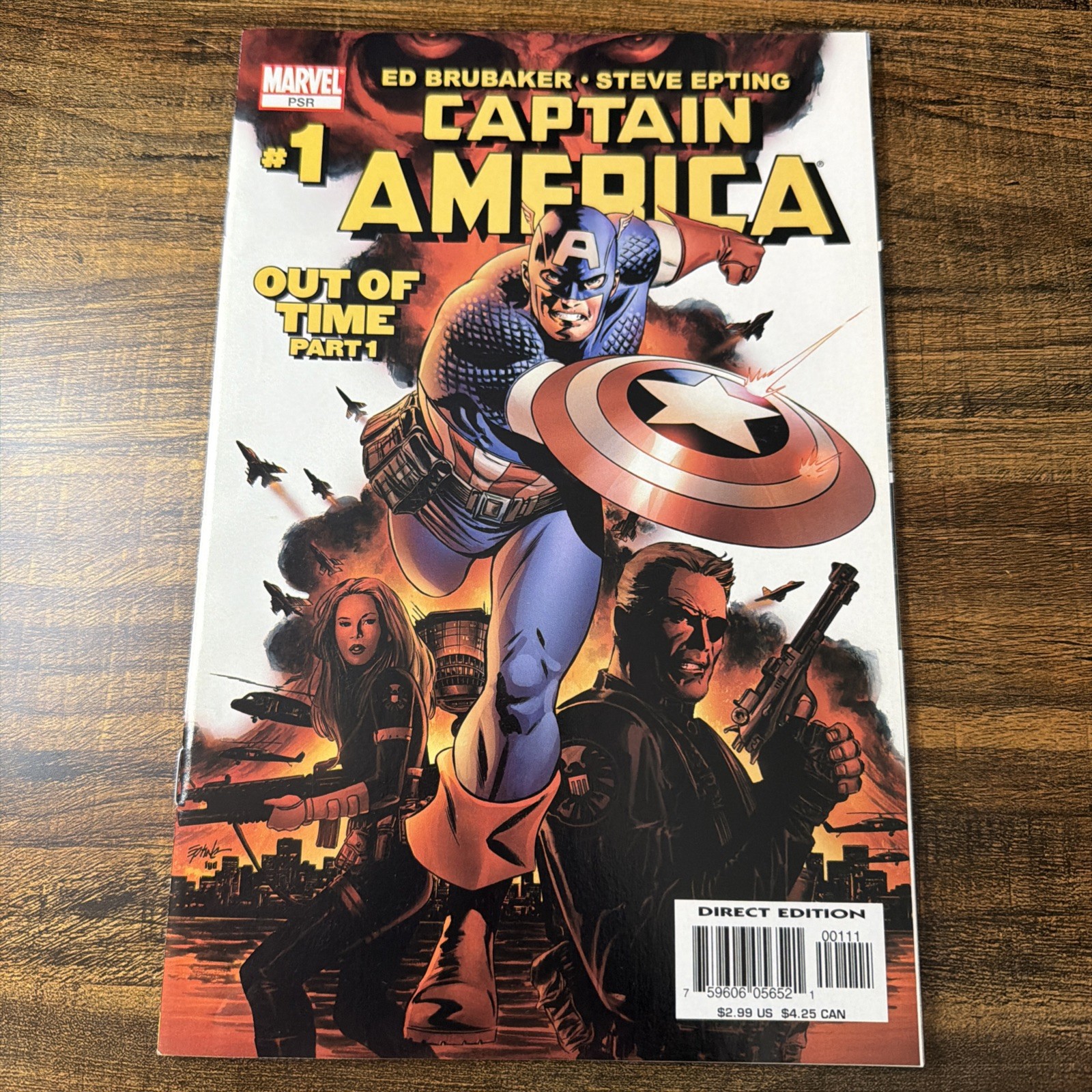 2005 Marvel Comics Captain America #1 Brubaker Winter Soldier Cameo VF/NM