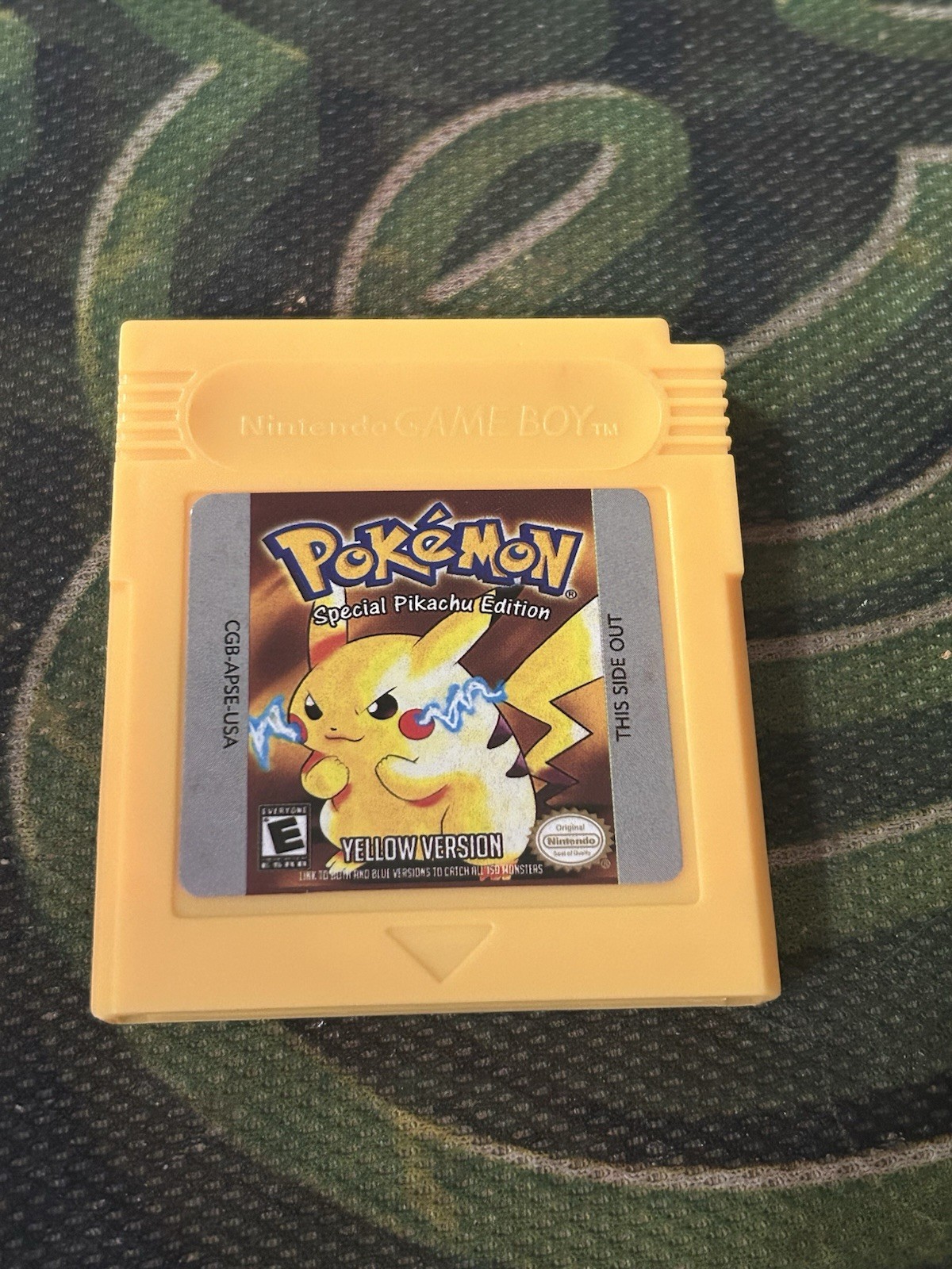 GBC Yellow Version Game Boy Color, English Cartridge Game Tested USA NEW