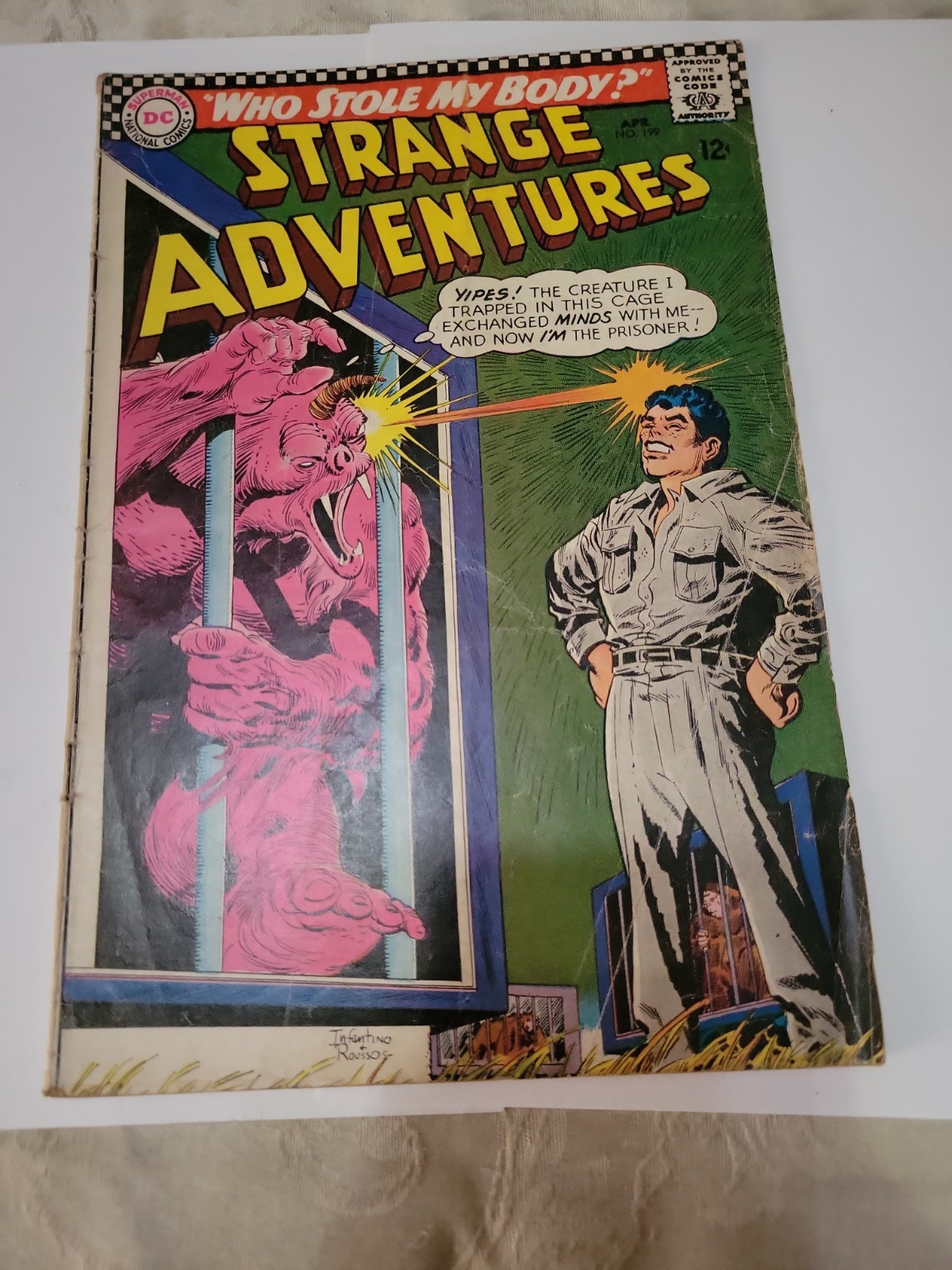 Strange Adventures #199 – Carmine Infantino Cover – DC Comics (1967)