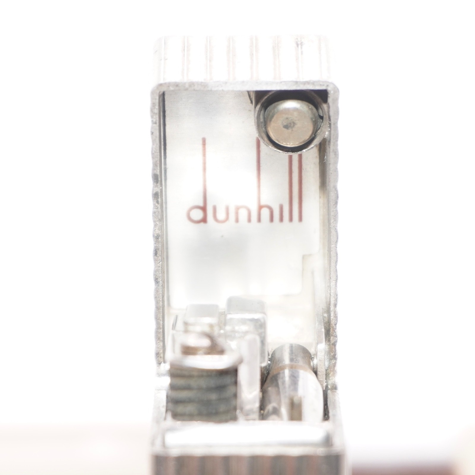 Dunhill Lighter Silver Stripe Pattern-Ultrasonically cleaned_Working