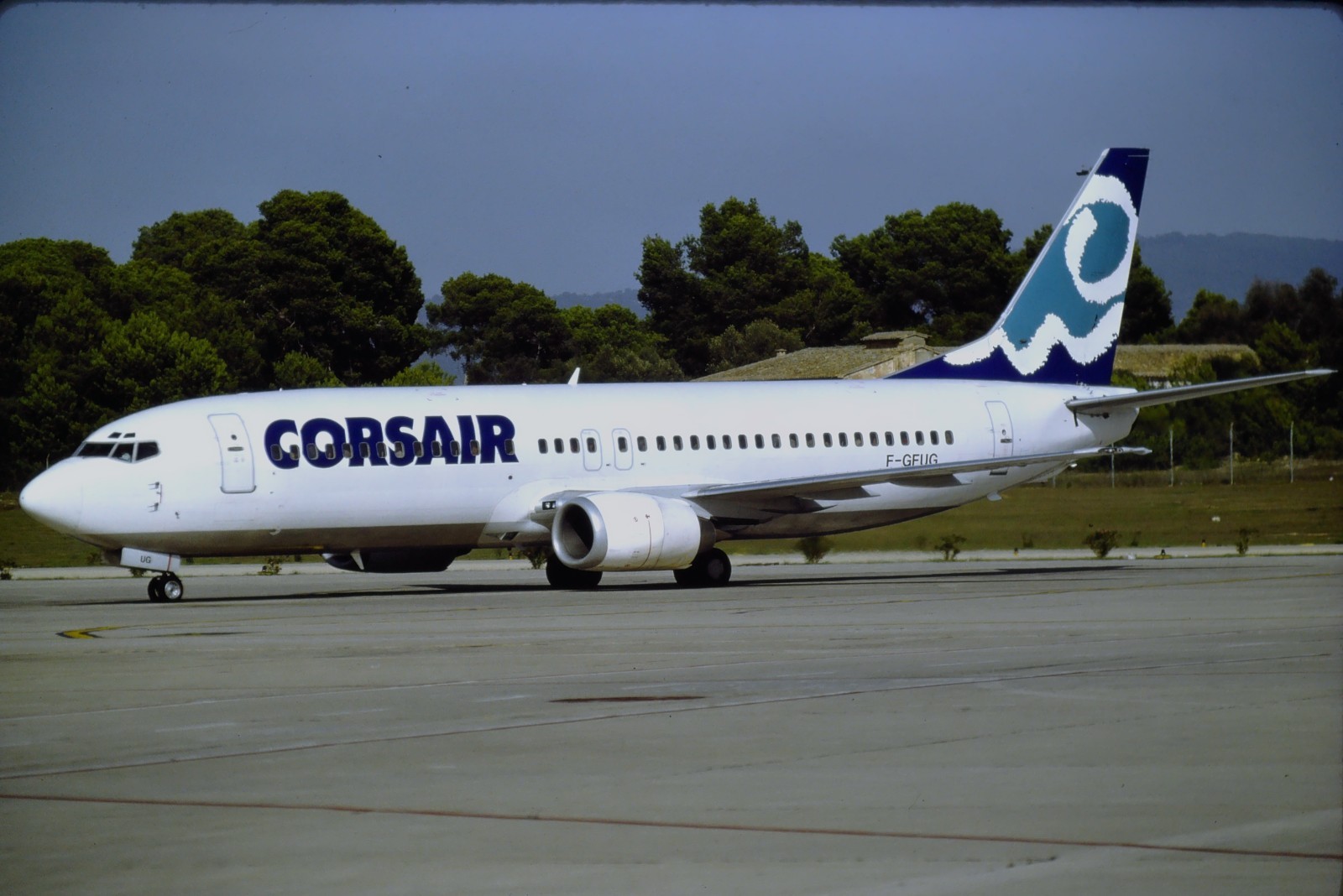 RH394_F-GFUG_CORSAIR_B737-4B3_1993 – ORIGINAL KODAK SLIDE