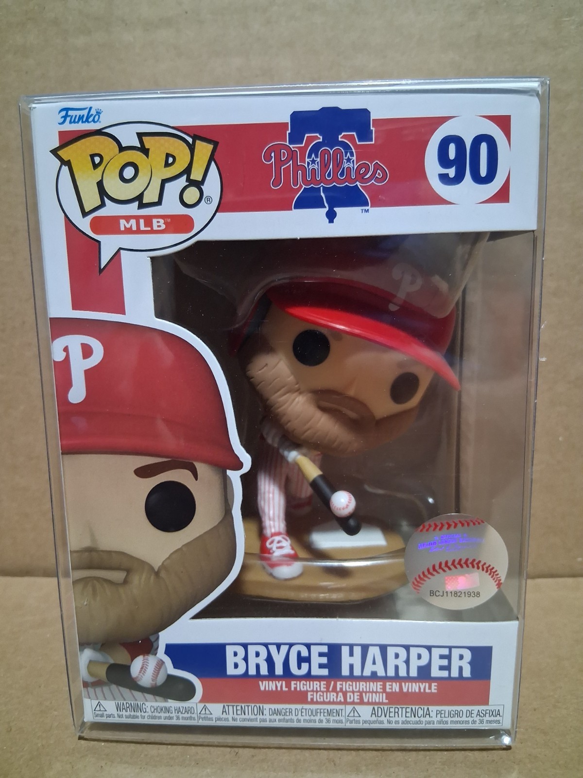 Funko Pop! Vinyl: Bryce Harper MLB Baseball Figure #90 New