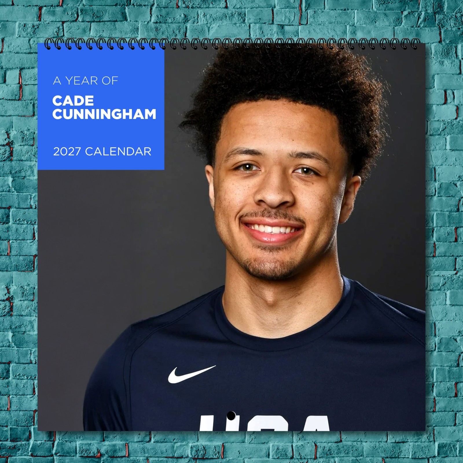 Cade Cunningham 2027 Wall Calendar 12 Month Celebrity Photo Fan Collectible