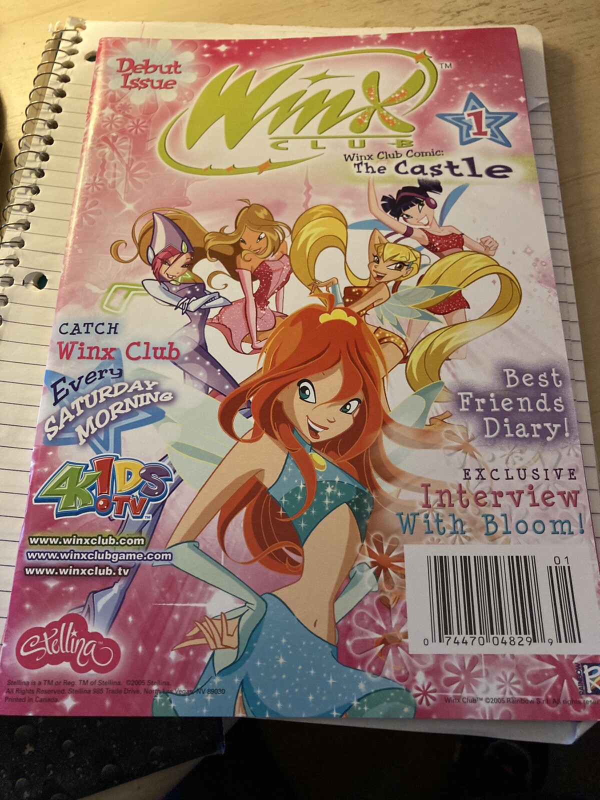 Winx Club Comic: The 2005 Castle Debut Issue #1 Includes Trading Card New