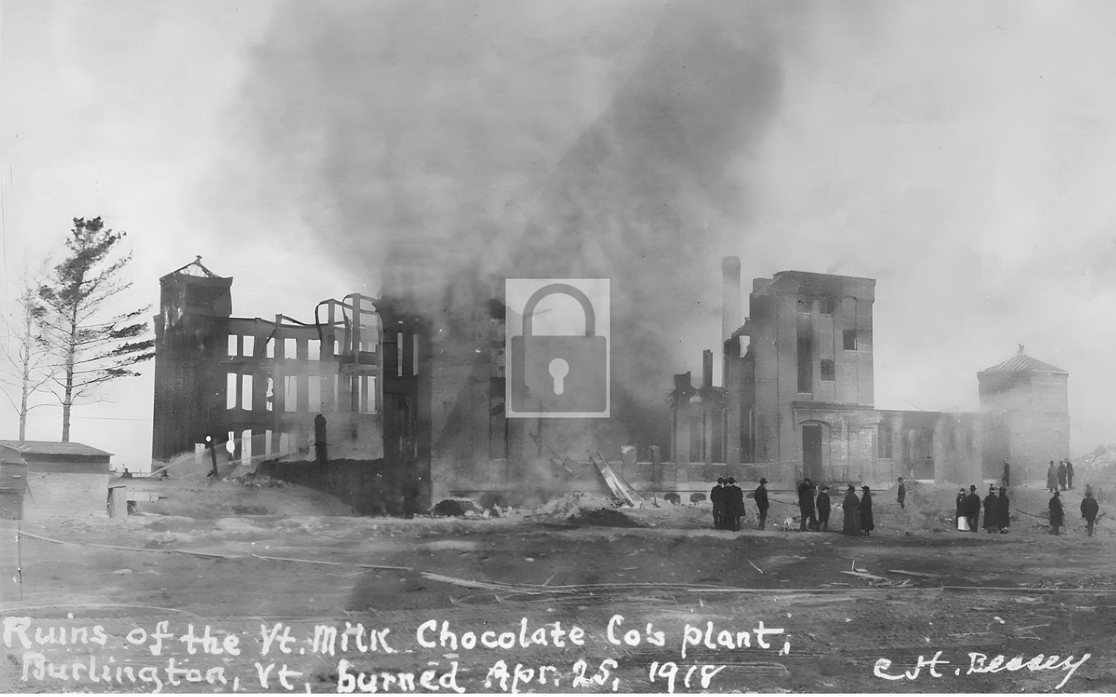 Vermont Milk Chocolate Co Plant Factory Fire Burlington VT – Reprint