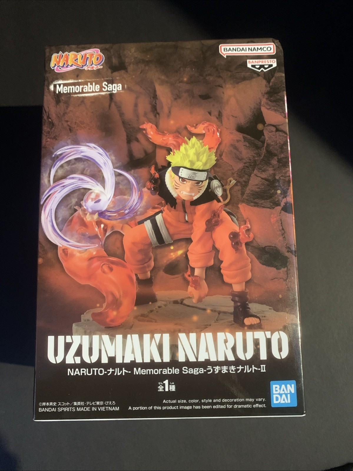 Banpresto Naruto Uzumaki II Memorable Saga Statue – Nine-Tails Rasengan Ver.