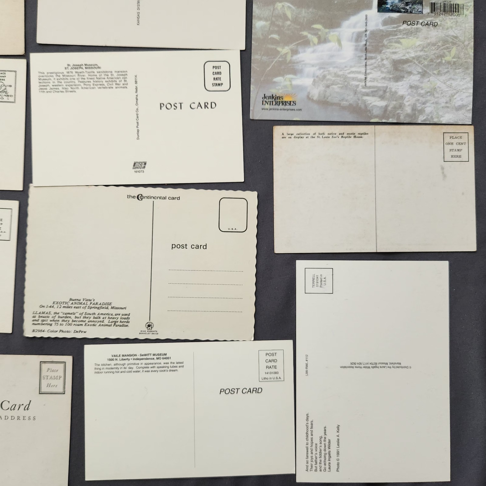 Lot of 27 MISSOURI Postcard Wildlife Nature Cities Landmark 1950-2000’s Mix
