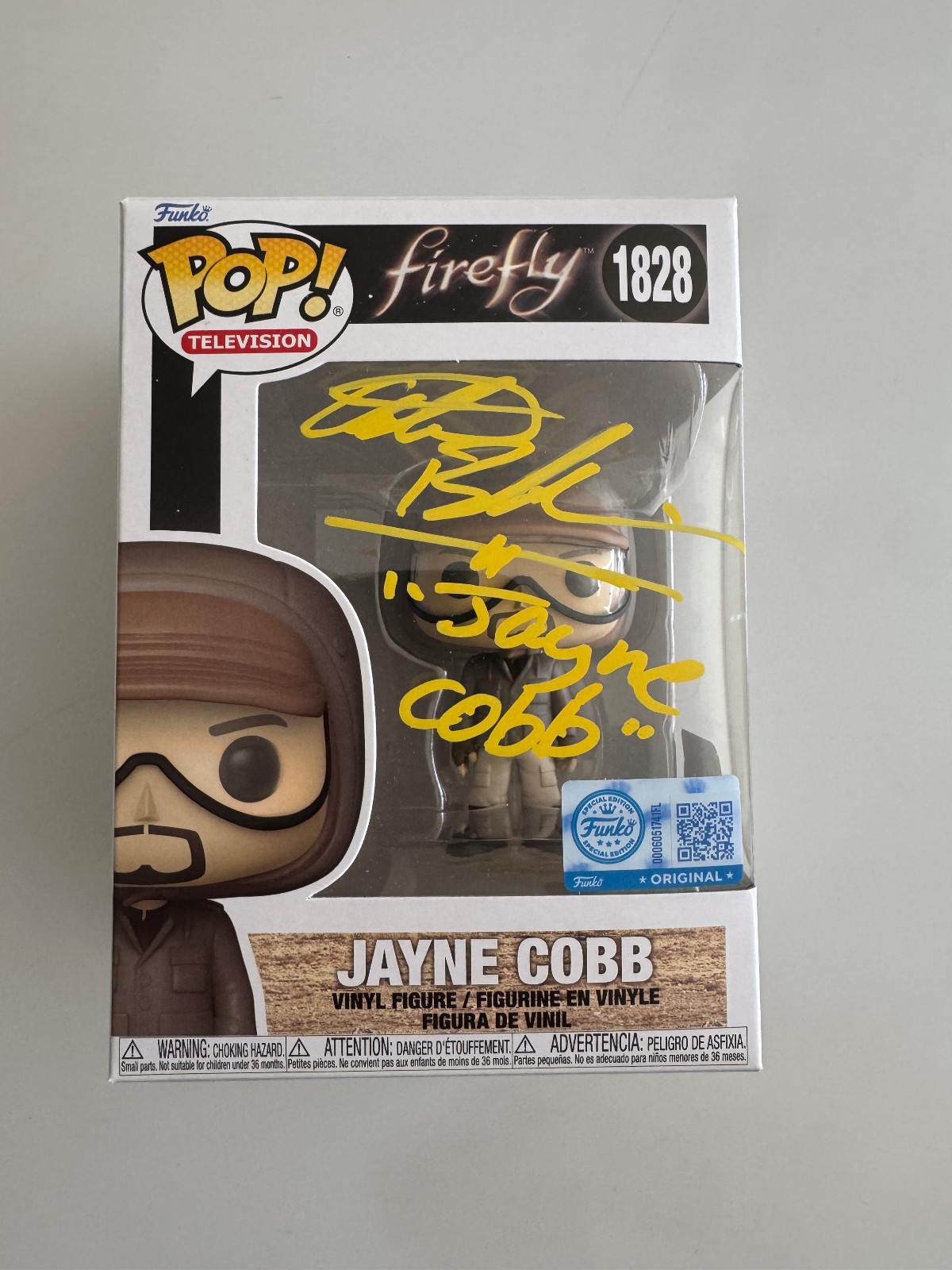 Adam Baldwin Signed Firefly Jayne Cobb 1828 Funko Pop Exclusive SWAU Authentic