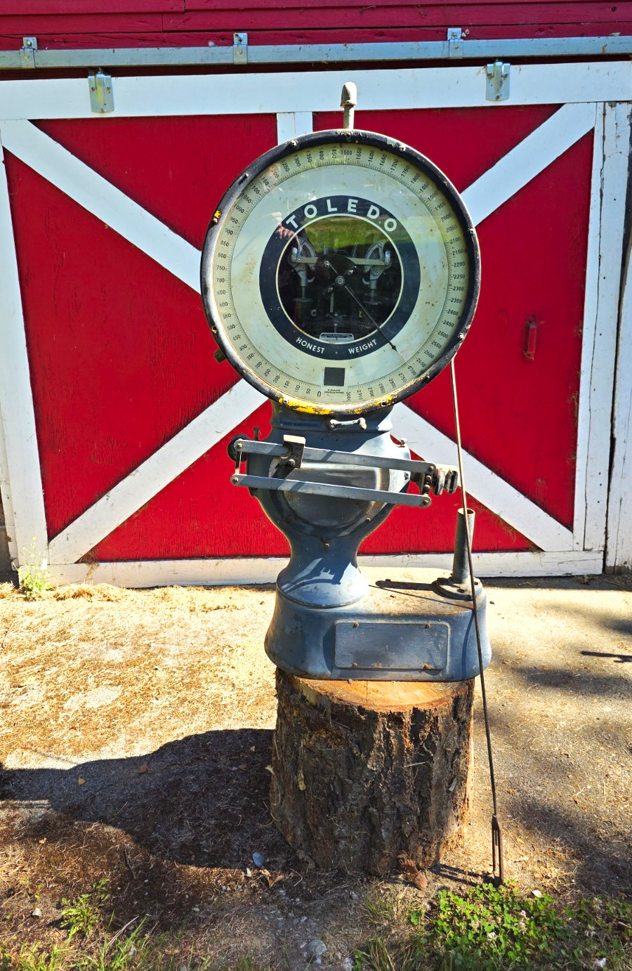 Toledo Honest Weight Vintage Hanging Dial Scale 3000 lb Capacity